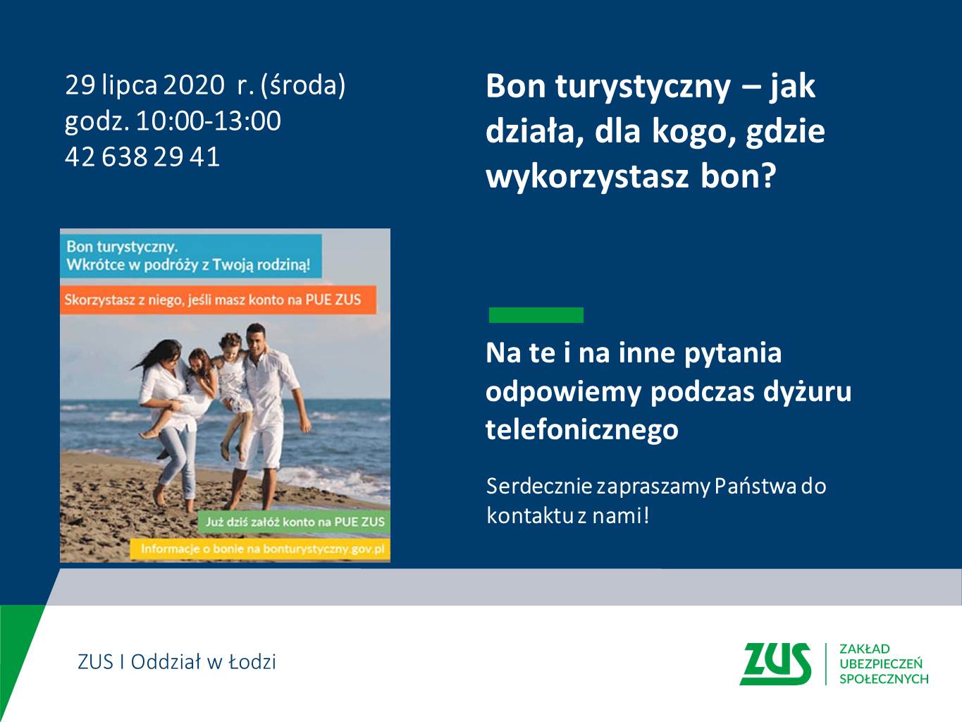 Dyżur telefoniczny 29 lipca 2020r.