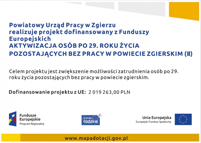 Plakat promujący program PO WER